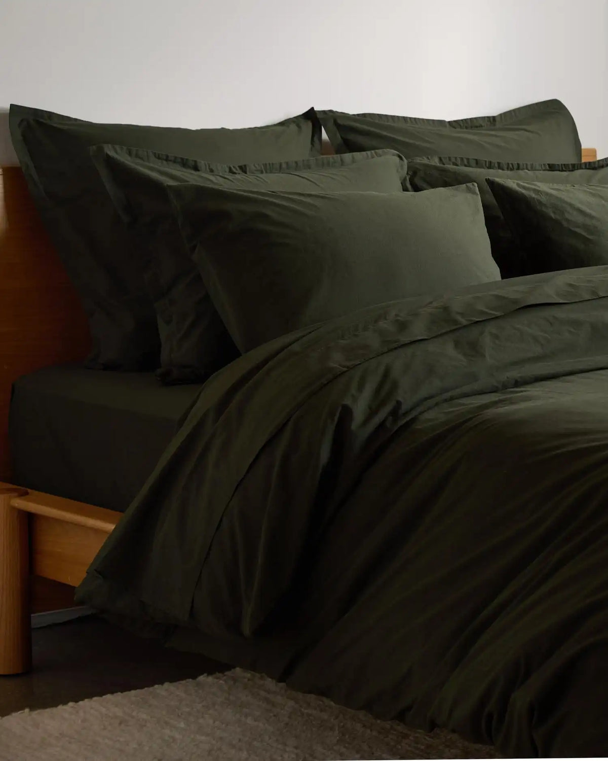 Brushed Cotton Bed Set - FINAL SALE (Evergreen)