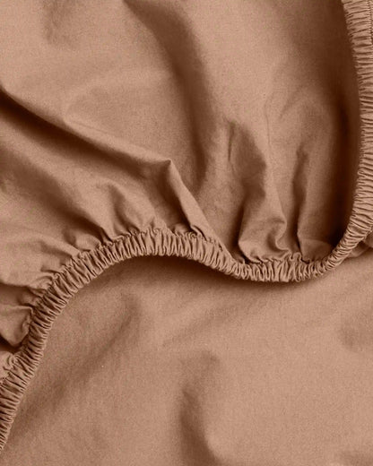 Brushed Cotton Fitted Sheet (Adobe)