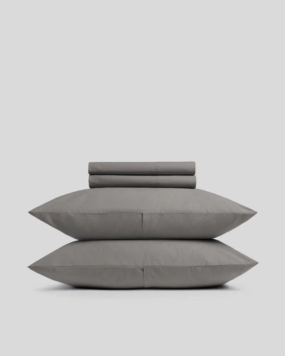 Brushed Cotton Sheet Set - Pebble F/Q