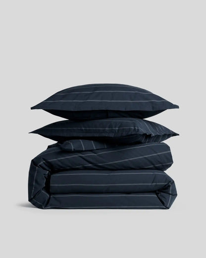 Brushed Cotton Duvet Cover Set - Dusk Stripe K/CK