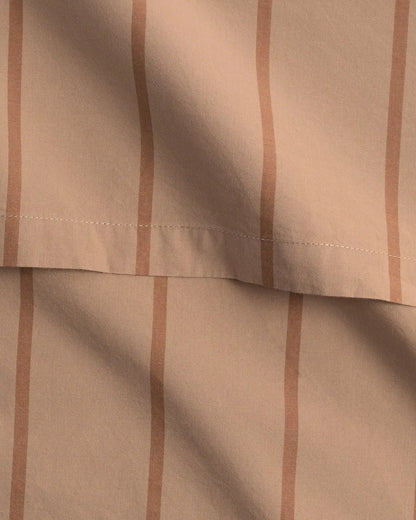 Brushed Cotton Sham Set (Adobe Stripe)
