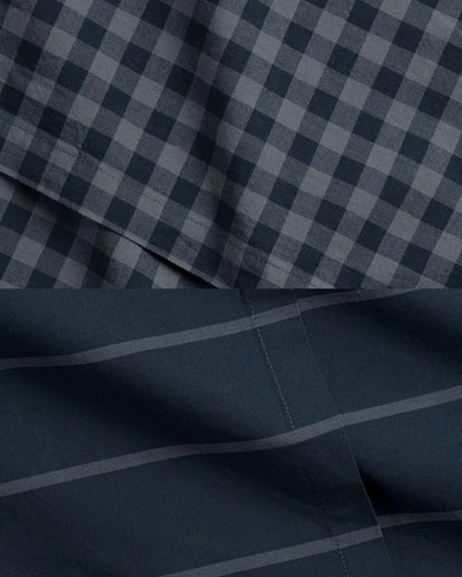 Brushed Cotton Venice Set - Dusk Check/Stripe TW/XL