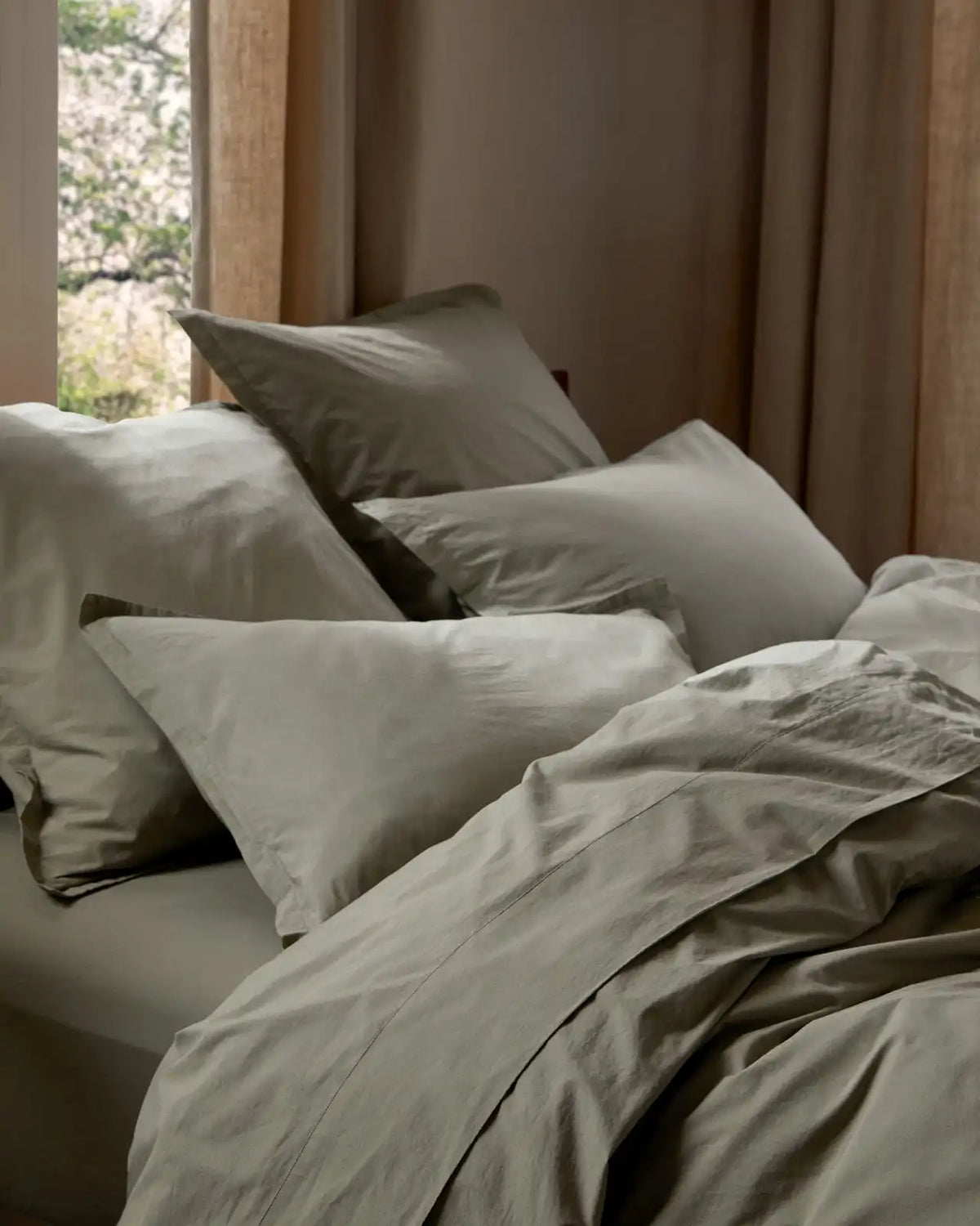 Brushed Cotton Top Sheet (Moss)