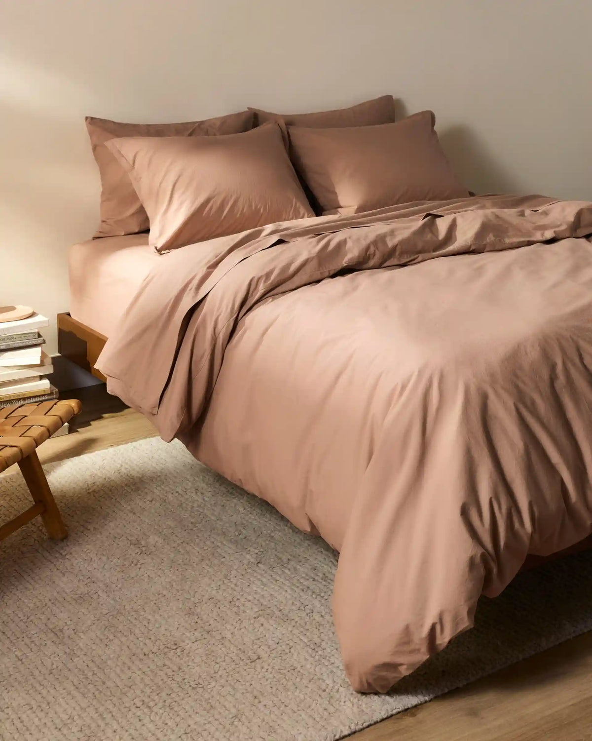 Brushed Cotton Duvet Cover Set - Adobe F/Q