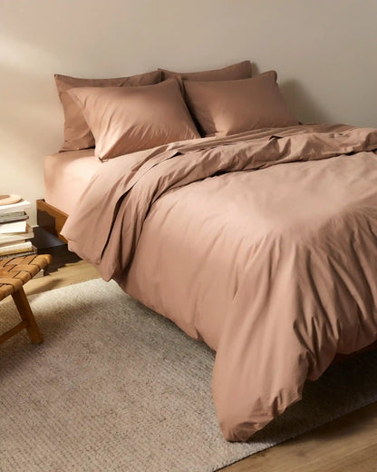 Brushed Cotton Duvet Cover Set - Adobe F/Q