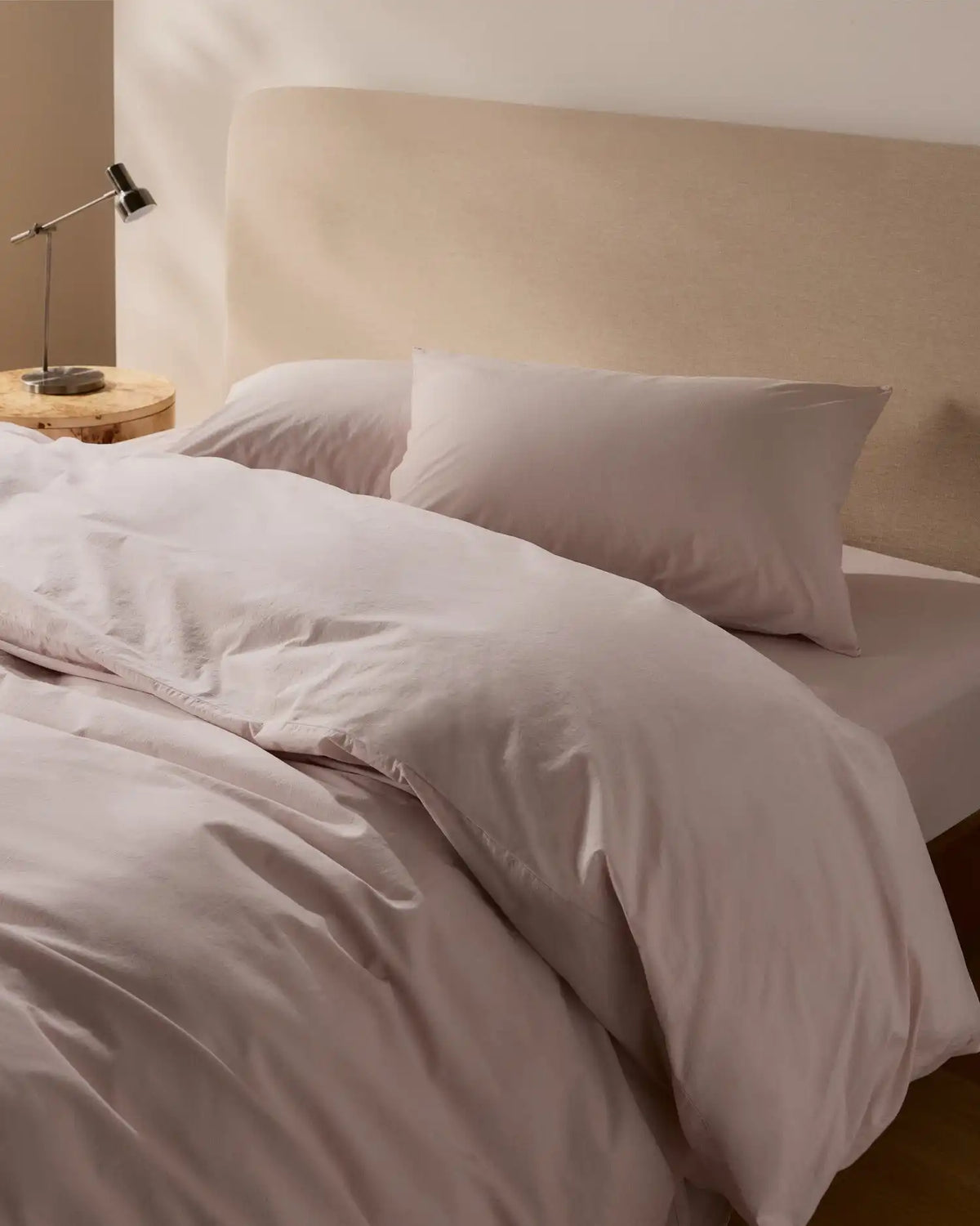 Brushed Cotton Duvet Cover (Blush)
