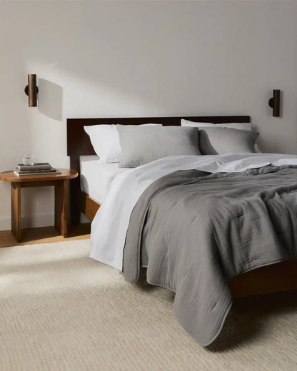 Organic Cloud Cotton Sham Set (Pebble)