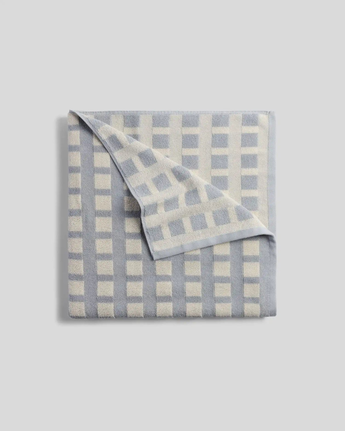 Capri Check Beach Towel - FINAL SALE (Sky with Natural)