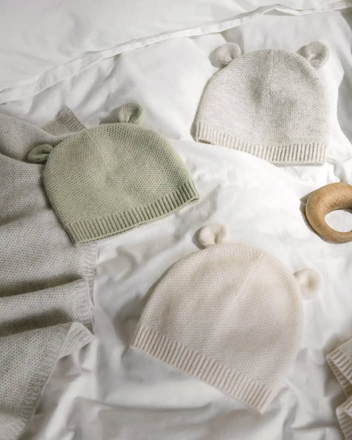 Cashmere Baby Hat (Sage)