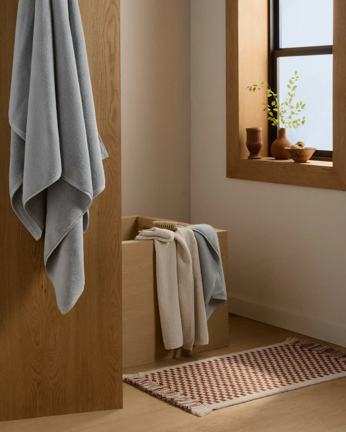 Organic Plush Towels (Sky)