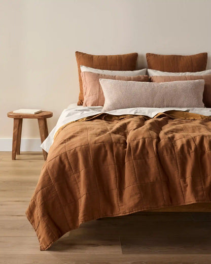 Linen Box Quilt (Tobacco)