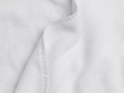 6+6 Classic Turkish Cotton Bath Bundle - White