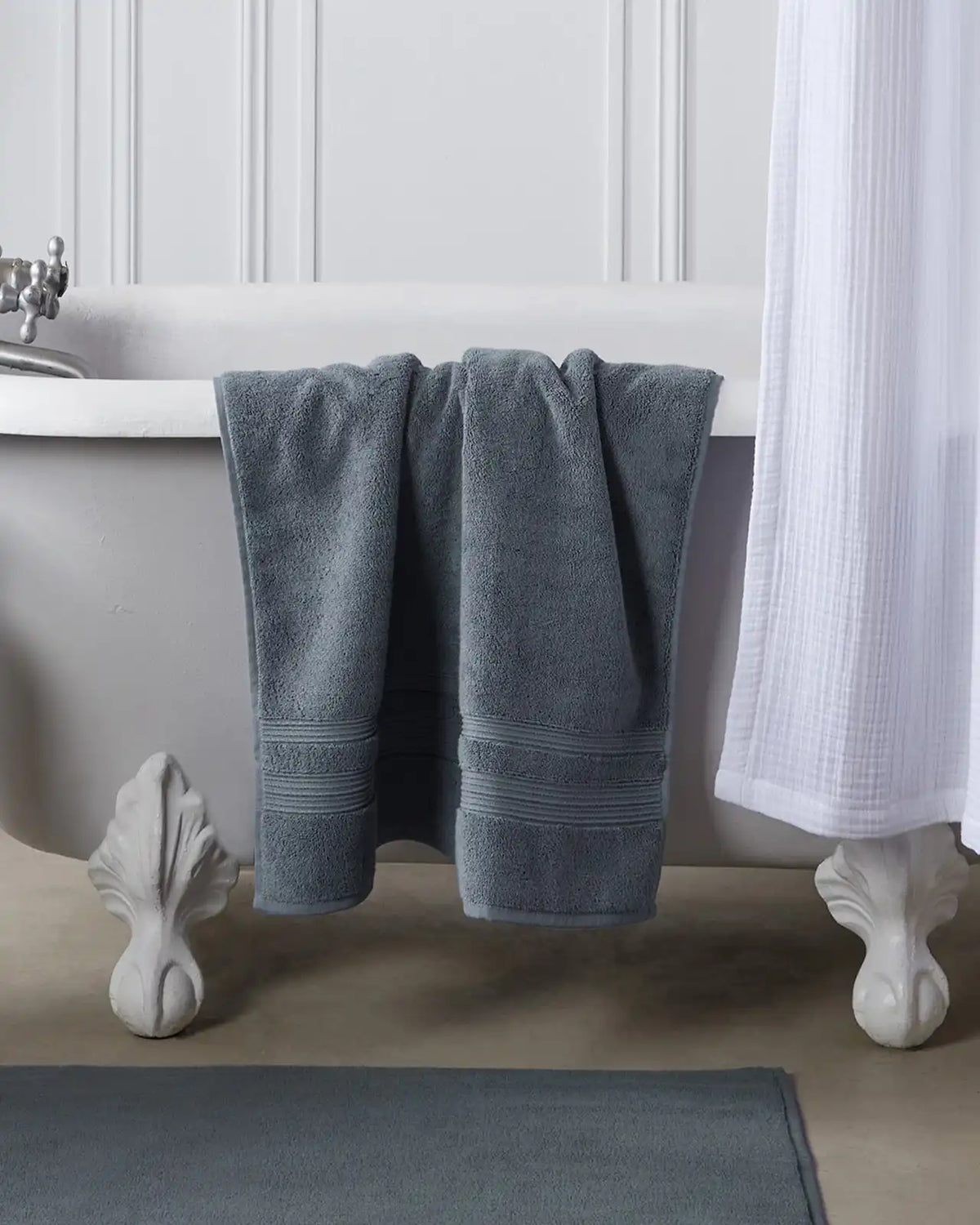Classic Turkish Cotton Tub Mat (Dusk)