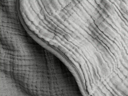 Organic Cloud Cotton Quilt - FINAL SALE (Steel and Smoke)
