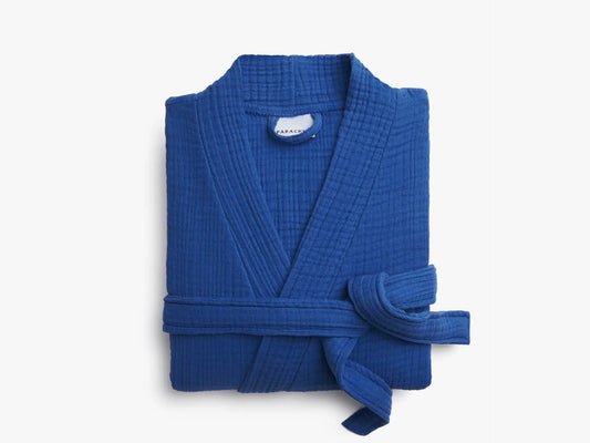 Cloud Cotton Robe - FINAL SALE (Cobalt)