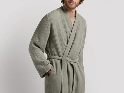 Cloud Cotton Robe (Moss)