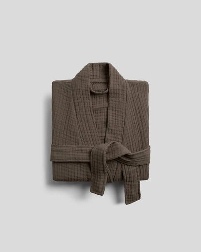 Cloud Cotton Robe (Warm Grey)