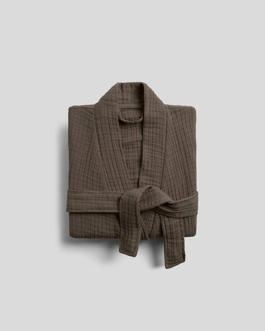 Cloud Cotton Robe (Warm Grey)