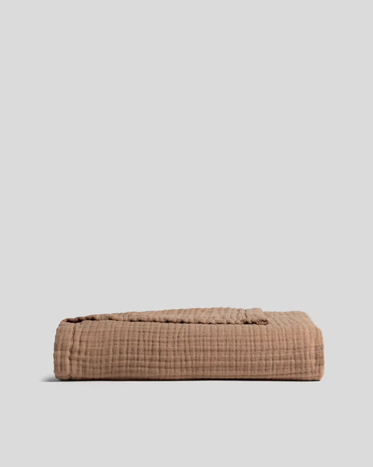 Cloud Linen Gauze Throw (Adobe)
