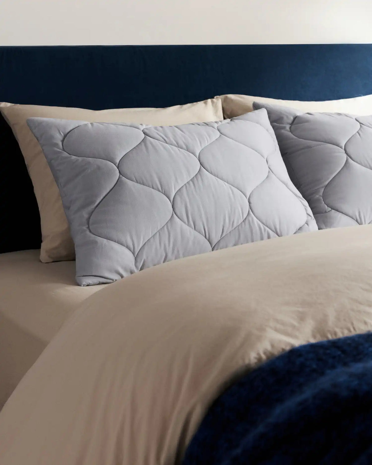Cotton Drift Sham Set (Sky)