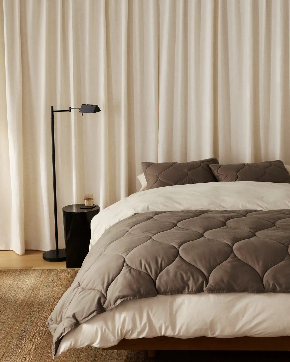 Cotton Drift Sham Set (Warm Grey)