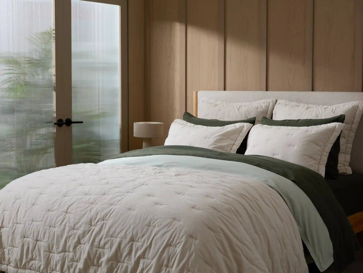 Essential Cotton Sham Set - FINAL SALE (Bone)