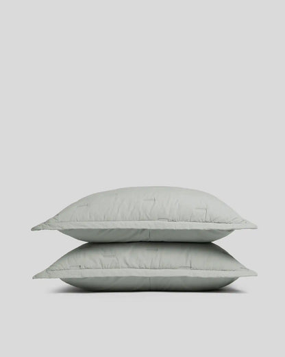 Essential Cotton Sham Set - FINAL SALE (Sage)