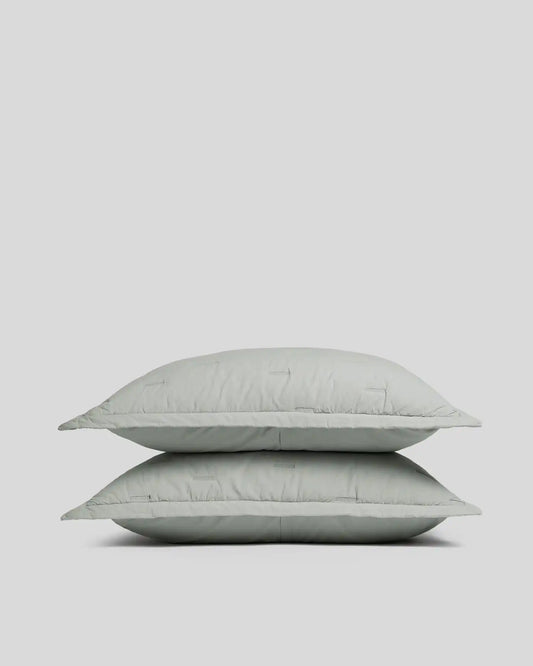 Essential Cotton Sham Set - FINAL SALE (Sage)