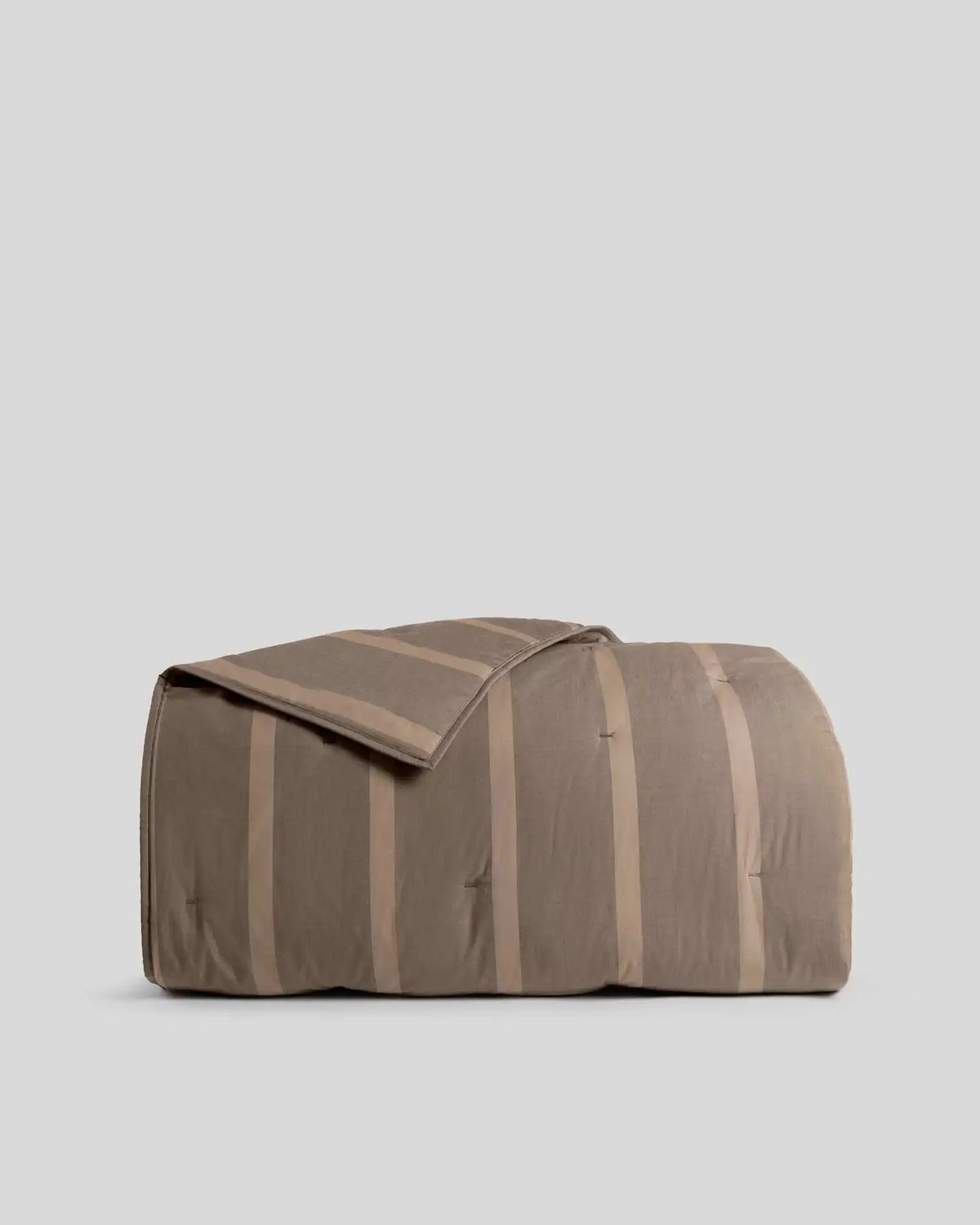 Field Stripe Comforter (Warm Grey Stripe)