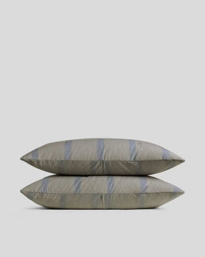Field Stripe Sham Set (Moss Stripe)