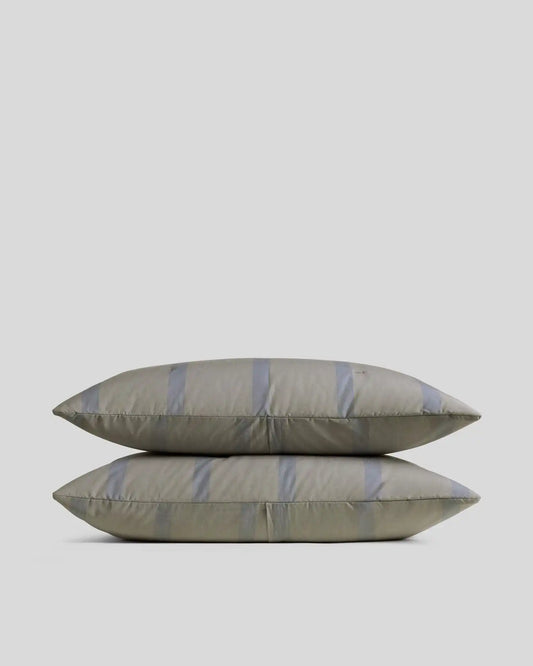 Field Stripe Sham Set (Moss Stripe)