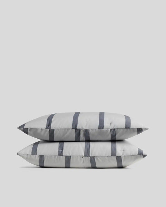 Field Stripe Sham Set (Sky Stripe)