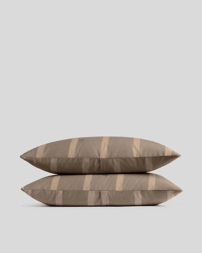 Field Stripe Sham Set (Warm Grey Stripe)