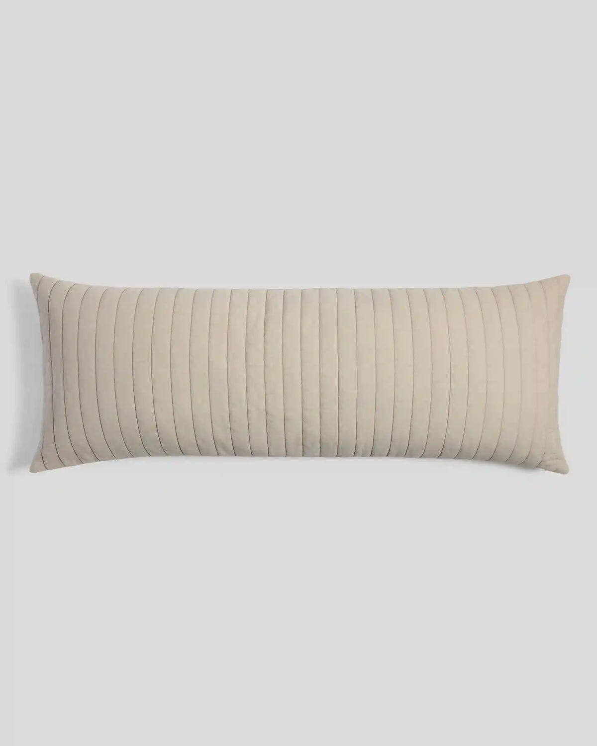Garment Dyed Channel Body Pillow Cover - FINAL SALE (Bone)