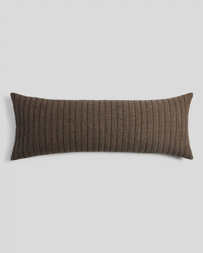 Garment Dyed Channel Body Pillow Cover - FINAL SALE (Warm Grey)