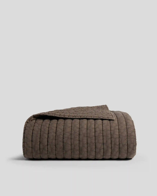 Garment Dyed Channel Quilt - FINAL SALE (Warm Grey)
