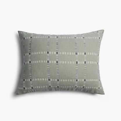 Grid Cotton Wool Sham Set - FINAL SALE (Moss)