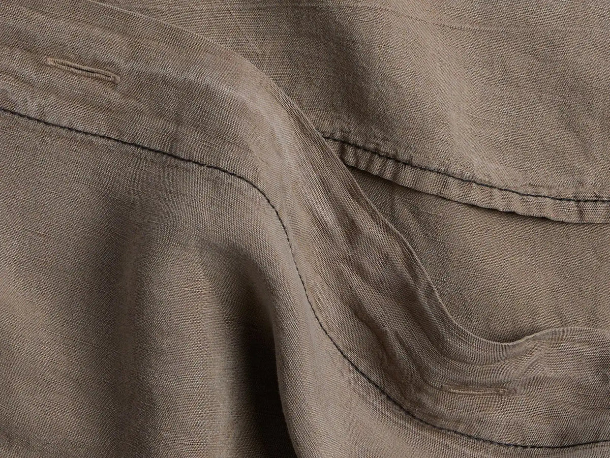 Linen Tencel Duvet Cover Set - Warm Grey F/Q