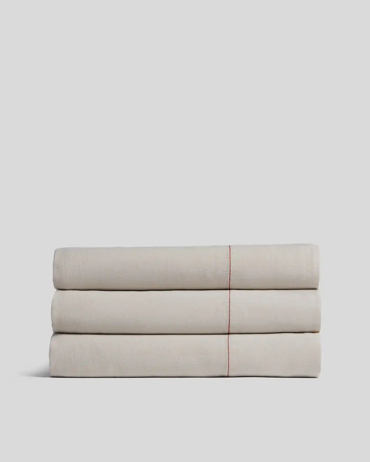 Linen Tencel Top Sheet - FINAL SALE (Bone with Canyon)