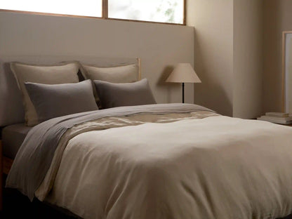 Linen Tencel Sheet Set - Warm Grey F/Q