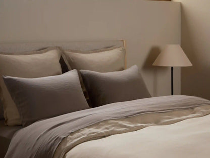 Linen Tencel Fitted Sheet (Warm Grey)