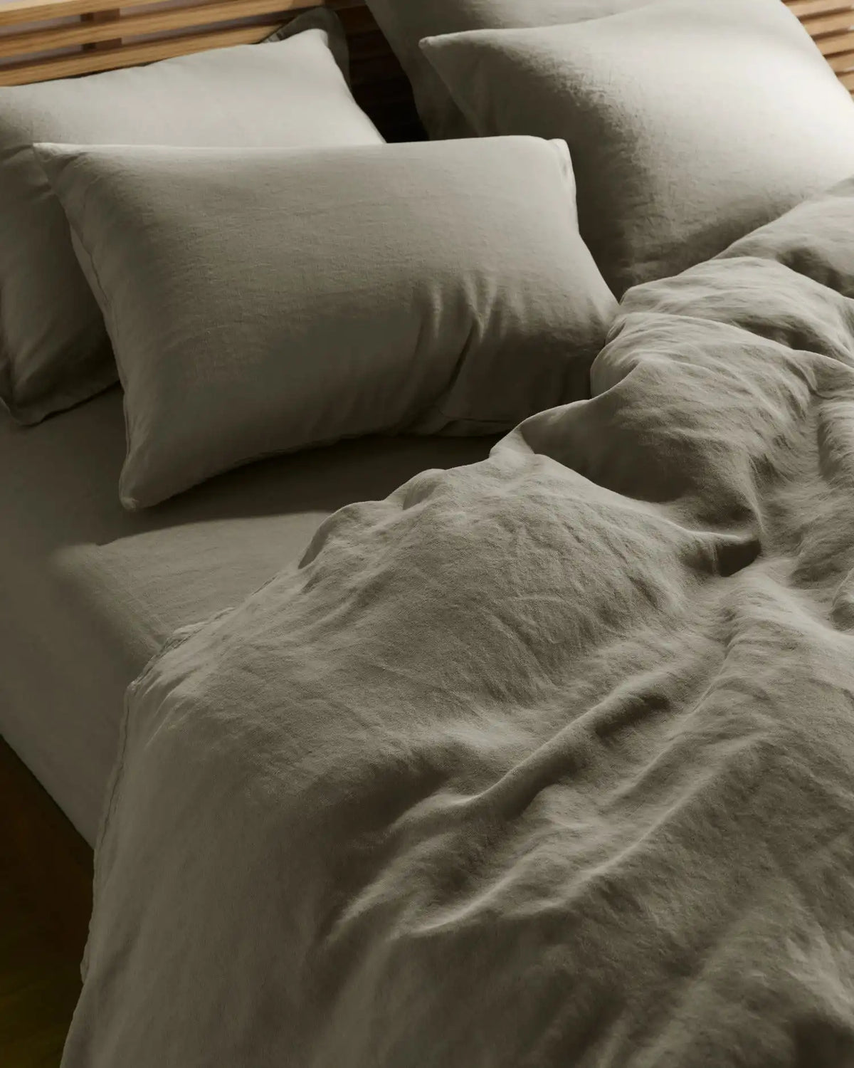 Linen Tencel Fitted Sheet - FINAL SALE (Moss)