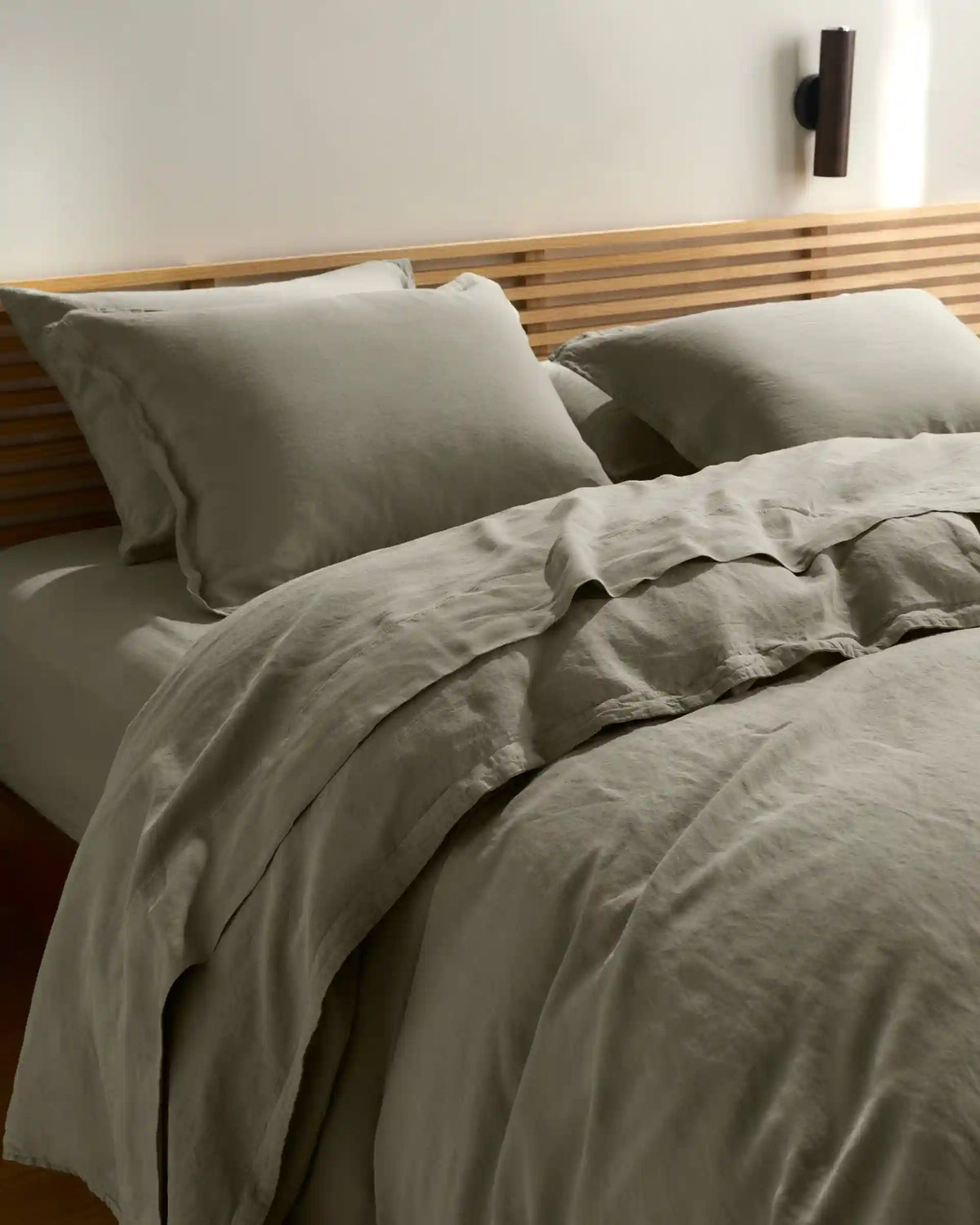 Linen Tencel Fitted Sheet - FINAL SALE (Moss)