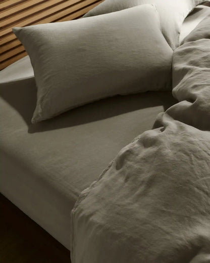 Linen Tencel Pillowcase Set - FINAL SALE (Moss)