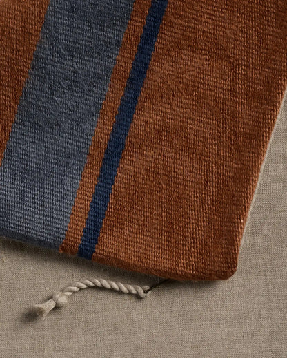 Kilim Mini Lumbar Pillow Cover (Tobacco and Dusk)
