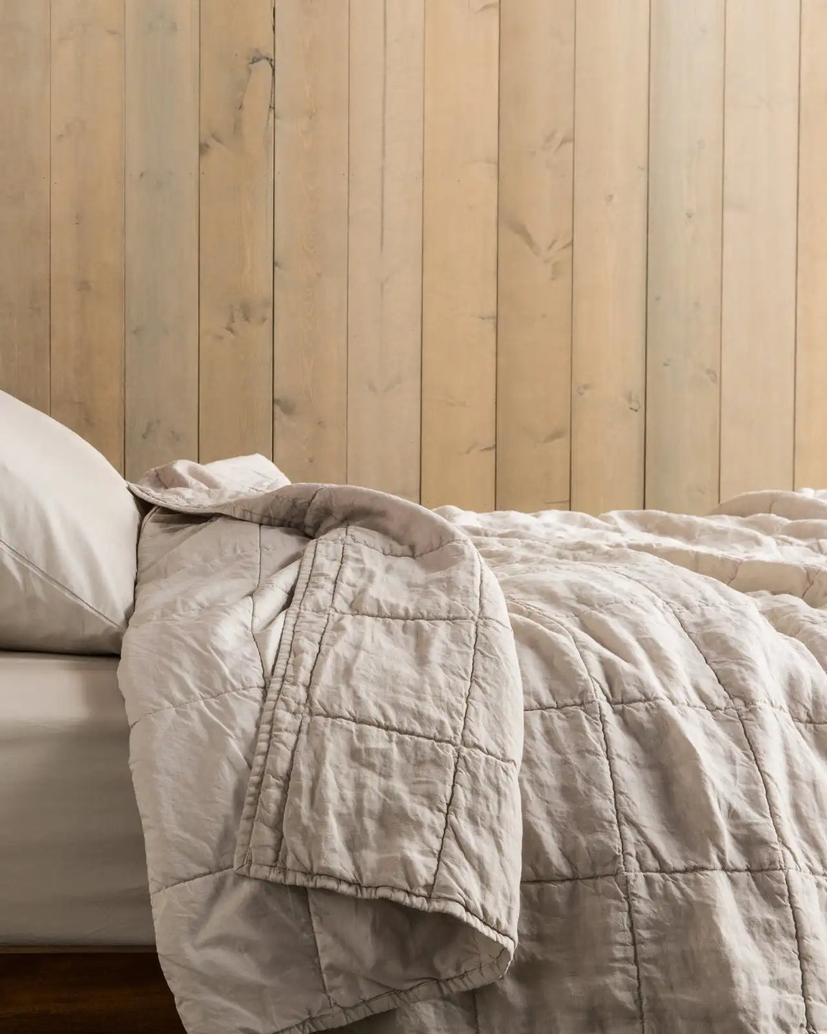 Linen Box Quilt (Bone)