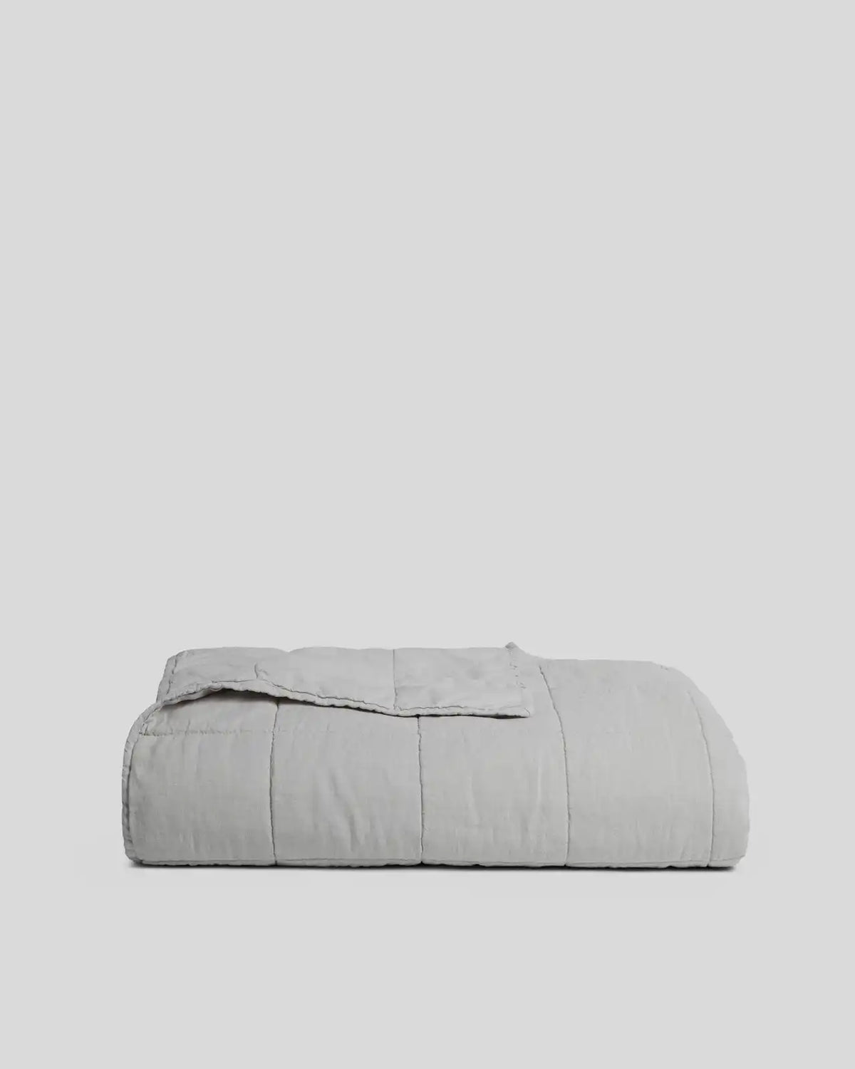 Linen Box Quilt - FINAL SALE (Fog)
