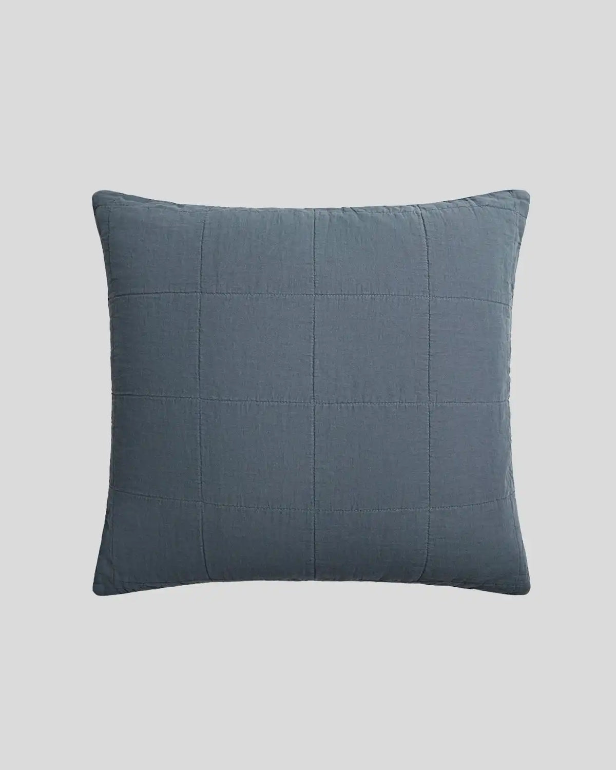 Linen Box Quilted Euro Sham (Dusk)