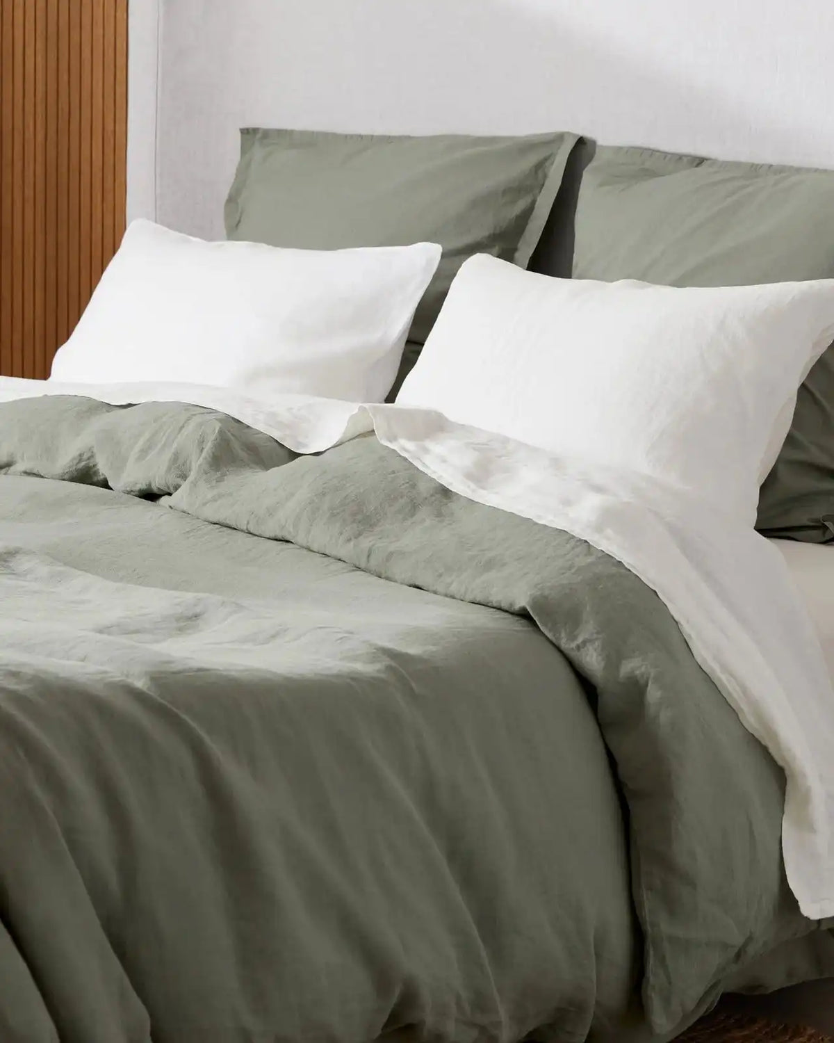 Linen Duvet Cover (Moss)