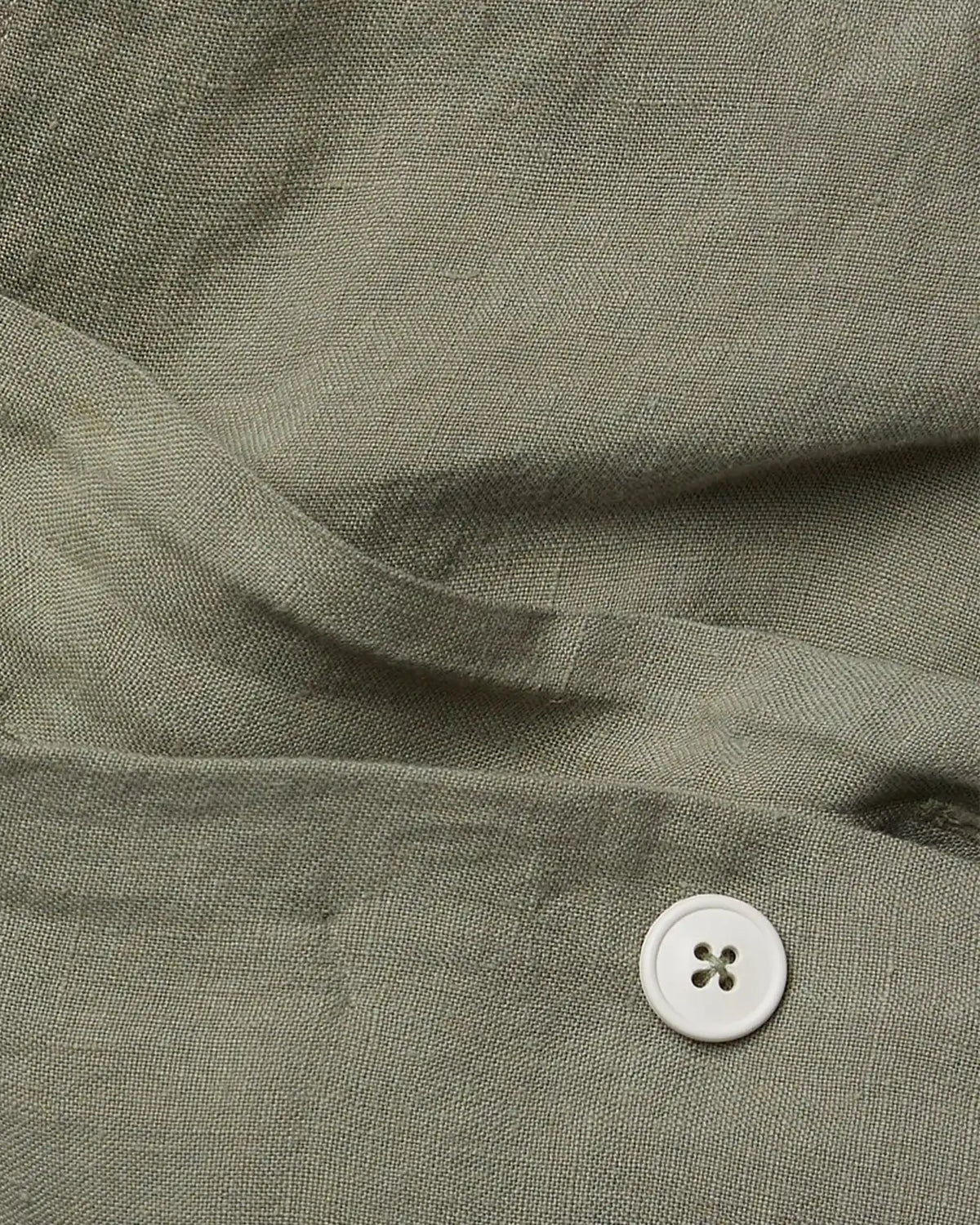 Linen Duvet Cover Set - Moss K/CK